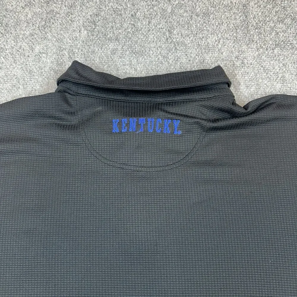 Nike Team Kentucky Wildcats Polo Shirt Men’s XXL Blue Black Sports Wear College